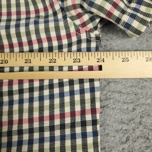 Tommy Bahama Shirt Mens 2XL Blue Check Silk Button Up Short Sleeve - Picture 5 of 6